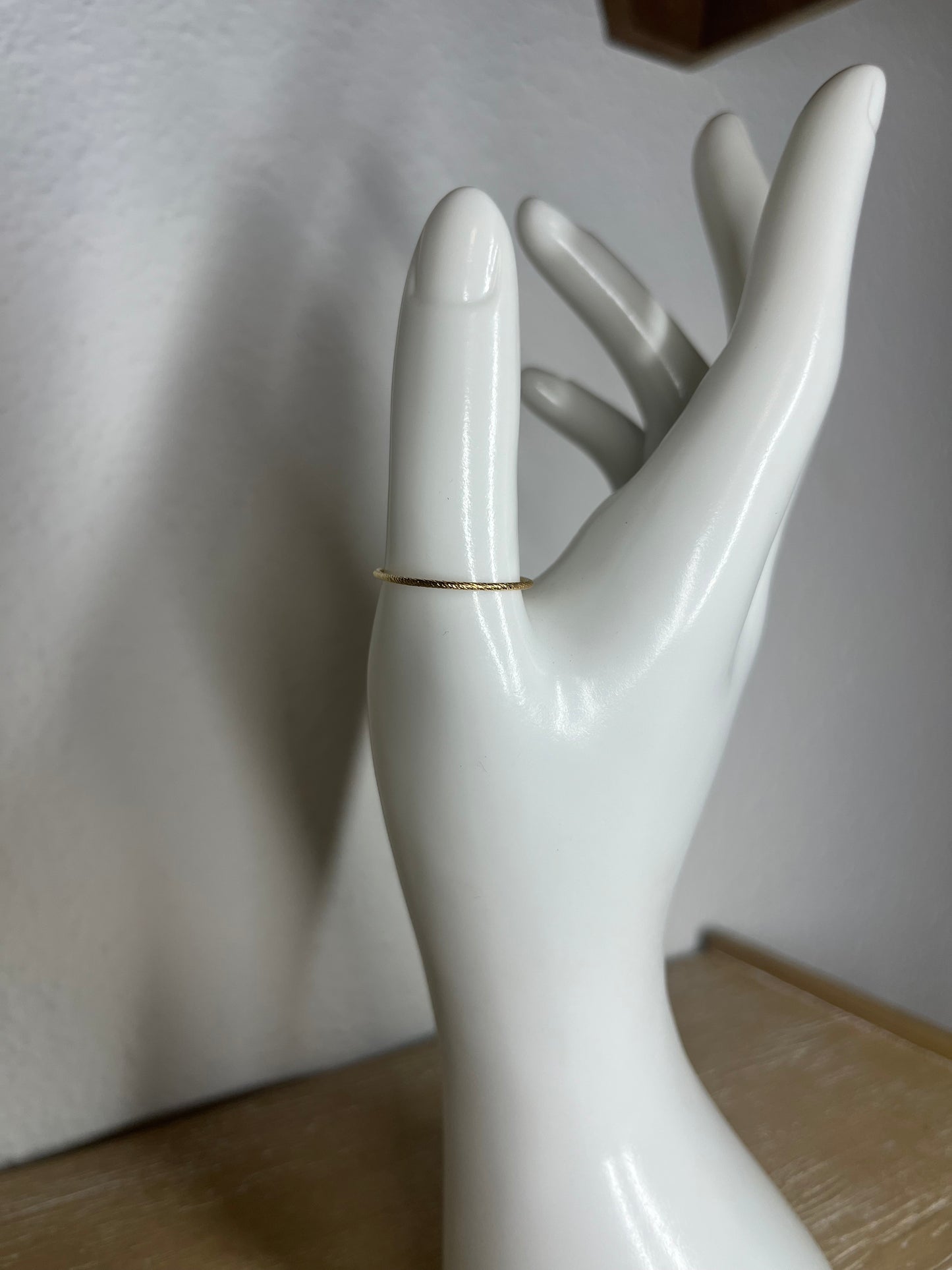 Diamond cut ring, 14k gold filled, sterling silver