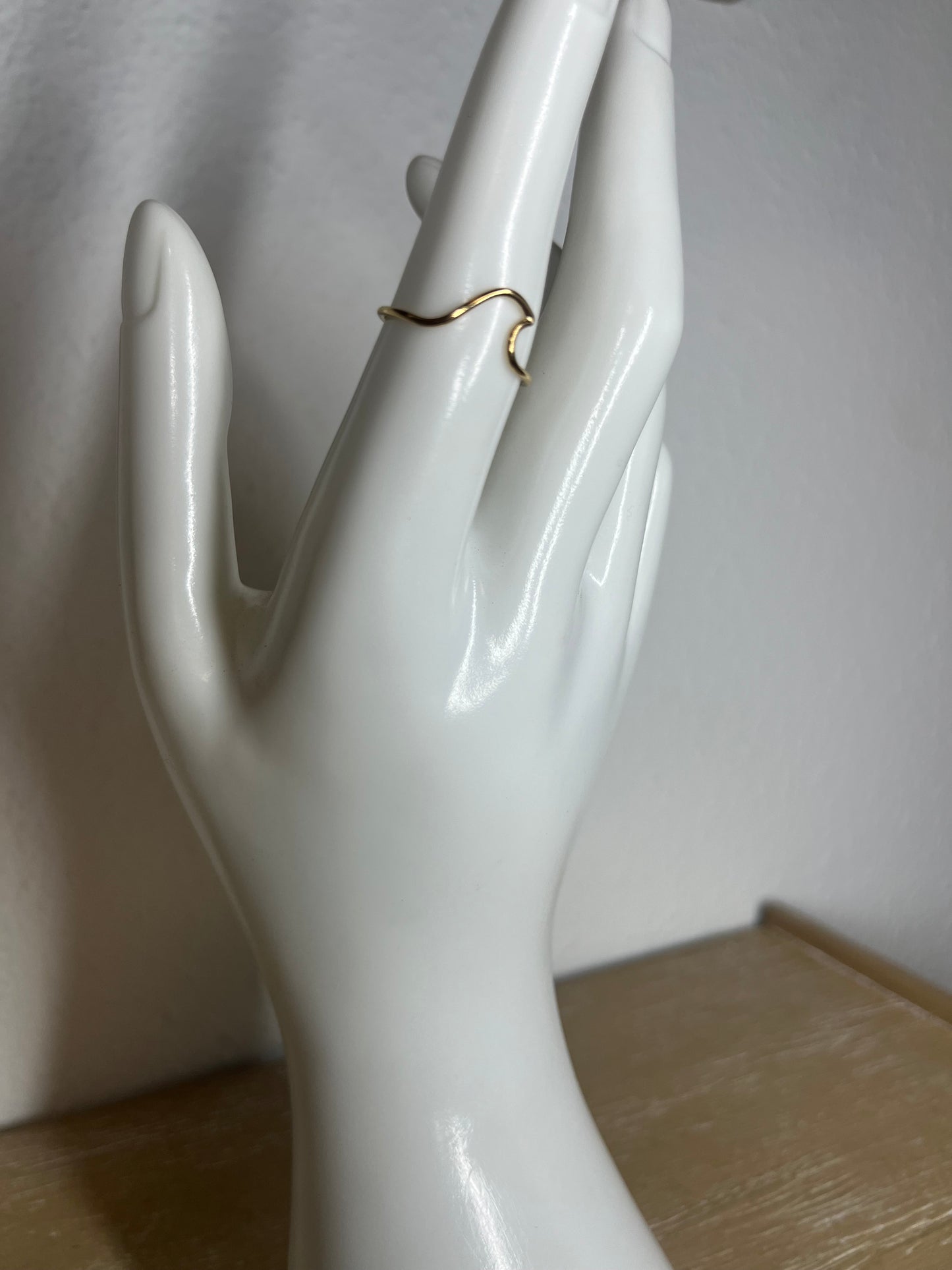 14k gold filled wave ring