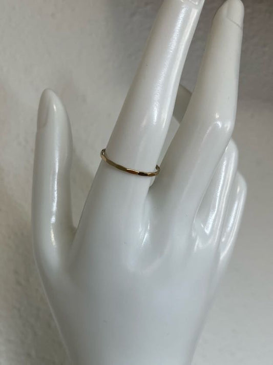Hammered Ring, 14k gold filled, sterling silver